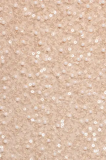 Briellia Sequin Midi Skirt - Champagne(S)
