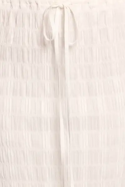 Charlotte Textured Maxi Skirt - White(S)