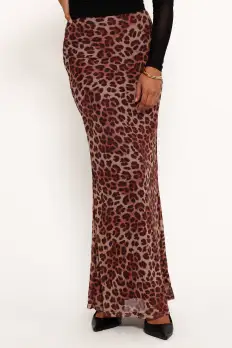 Cici Maxi Skirt - Leopard(XS)