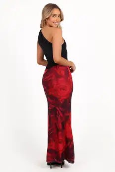 Cici Maxi Skirt - Rose Print(XS)