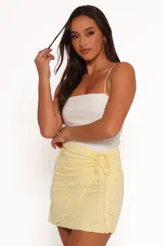 Clare Mini Skirt - Butter Yellow(XS)