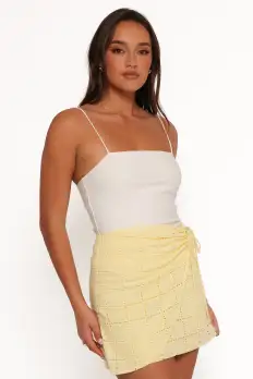 Clare Mini Skirt - Butter Yellow(XS)