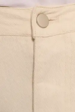 Kellen Corduroy Midi Skirt - Cream(S)