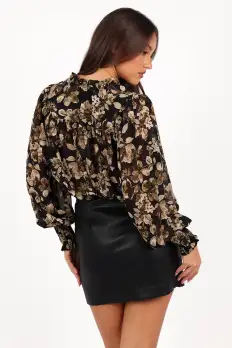 Rebecca Faux Leather Mini Skirt - Black(XS)