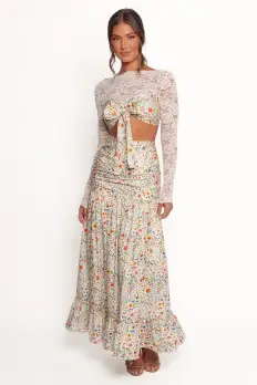 Dara Maxi Skirt - Garden Floral(XS)