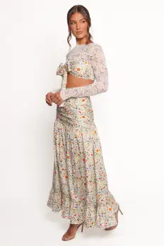 Dara Maxi Skirt - Garden Floral(XS)