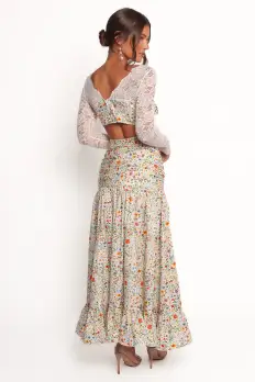 Dara Maxi Skirt - Garden Floral(XS)