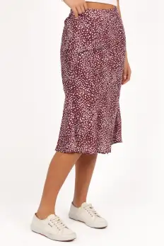 Falco Skirt - Burgundy(2)