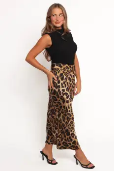 Kaia Midi Skirt - Leopard(S)