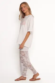 Laken Sheer Lace Maxi Skirt - White(XS)