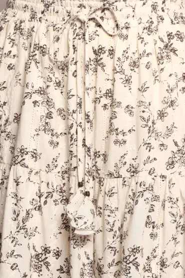 Lennon Maxi Skirt - Brown Ivory(XS)