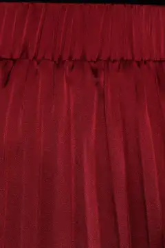 Lysandra Maxi Skirt - Burgundy(XS)