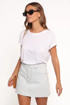 Malibu Mini Skirt - Blue Bell Stripe(24)