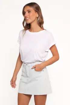 Malibu Mini Skirt - Blue Bell Stripe(24)