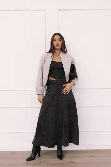 Mara Midi Skirt - Black(XS)