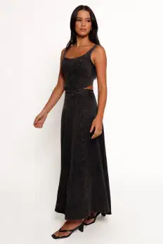 Mara Midi Skirt - Black(XS)