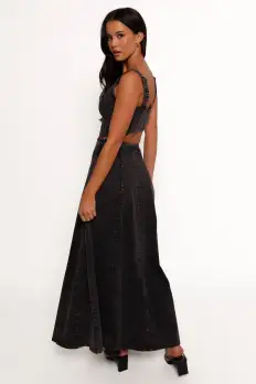 Mara Midi Skirt - Black(XS)