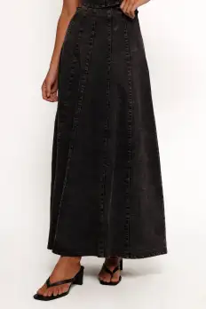 Mara Midi Skirt - Black(XS)
