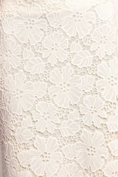 Mika Floral Lace Maxi Skirt - White(XS)