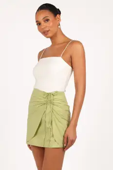 Mirha Mini Skirt - Meadow Green(XS)