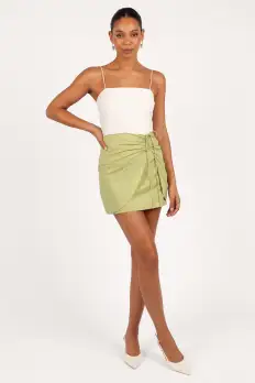 Mirha Mini Skirt - Meadow Green(XS)