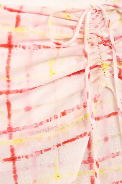 Mirha Mini Skirt - Sunset Check(XS)