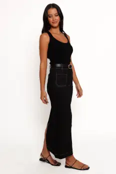 Nikko Midi Skirt - Black(2)