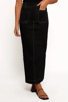 Nikko Midi Skirt - Black(2)