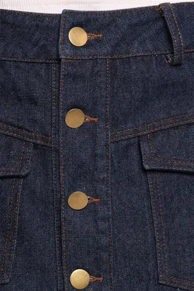 Presley Denim Skort - Dark Denim(XS)