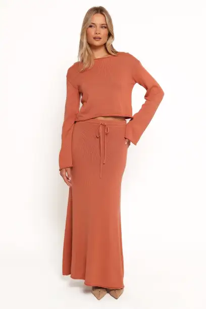 Rooney Knit Skirt - Cinnamon(2)