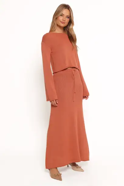 Rooney Knit Skirt - Cinnamon(2)