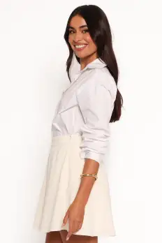 Tammy Cord Skirt - Cream(XS)