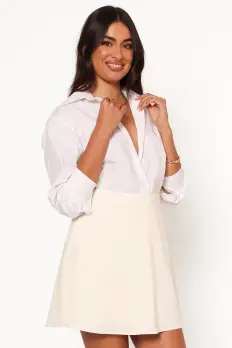 Tammy Cord Skirt - Cream(XS)