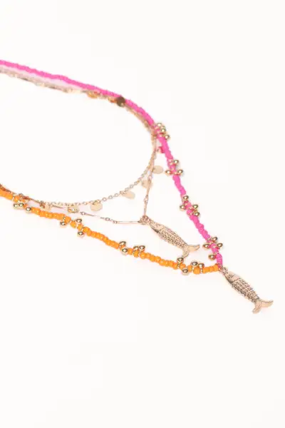 Tatiana Necklace - Gold/Multi - One Size