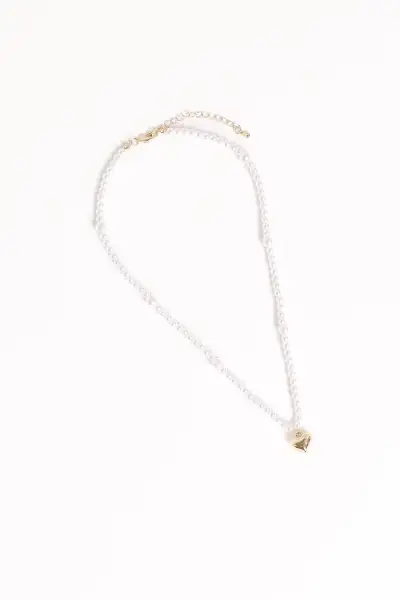 Dahlia Necklace - Pearl - One Size
