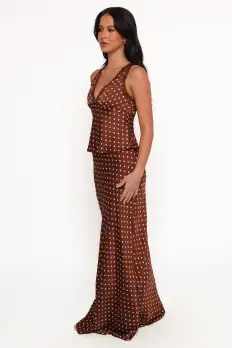 Velman Skirt - Brown Polka Dot(XS)