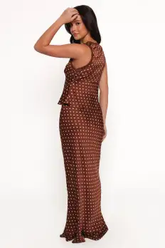 Velman Skirt - Brown Polka Dot(XS)