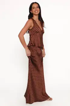 Velman Skirt - Brown Polka Dot(XS)