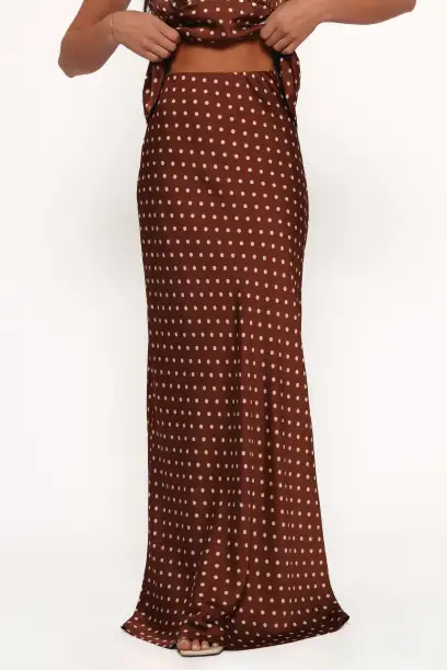 Velman Skirt - Brown Polka Dot(XS)