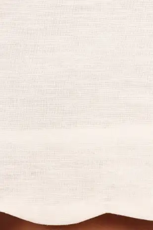 Wendie Scalloped Mini Skirt - Cloud White(XS)