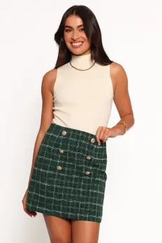 Zadia Mini Skirt - Green(XS)