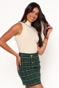 Zadia Mini Skirt - Green(XS)