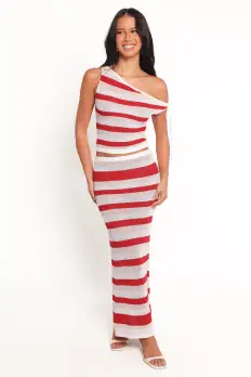 Zyon Midi Skirt - Red Multi(XS)