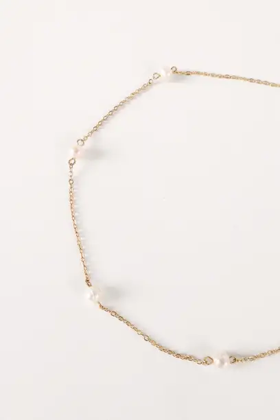 Kealy Pearl Necklace - Gold - One Size