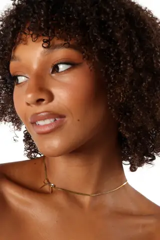 Lydia Bow Necklace - Gold - One Size