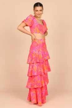 Addison Maxi Skirt - Pink Tropics(XS)