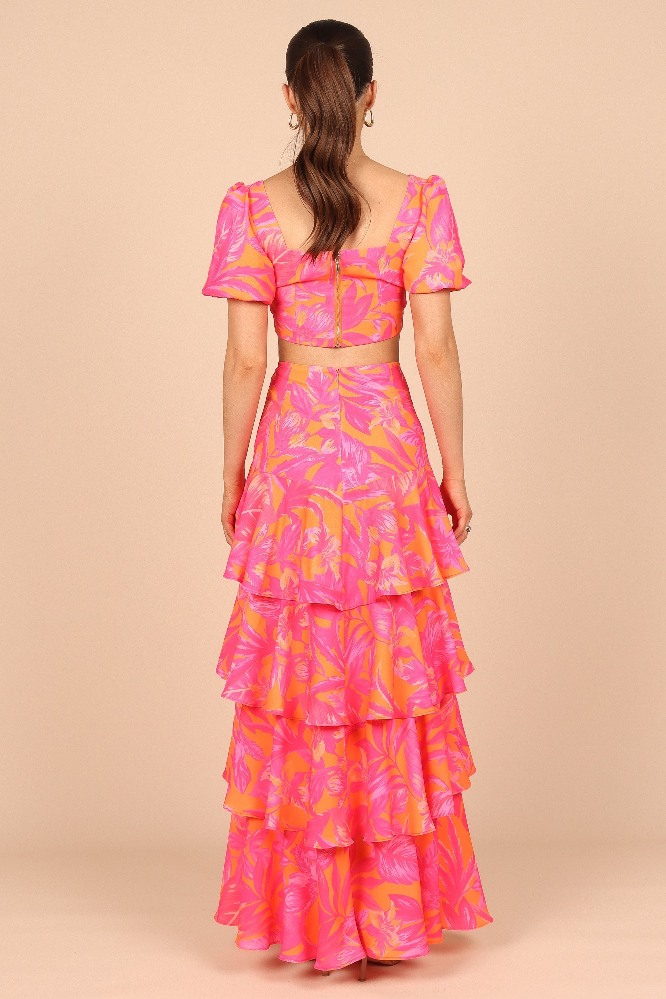 Addison Maxi Skirt - Pink Tropics(XS)