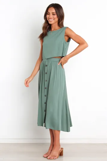 Ava Skirt - Green(2)