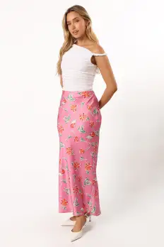 Azara Midi Skirt - Pink(XS)