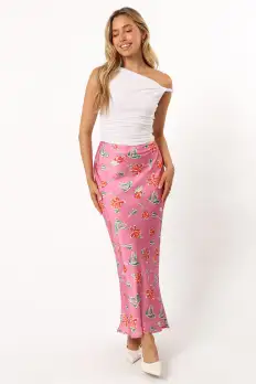 Azara Midi Skirt - Pink(XS)